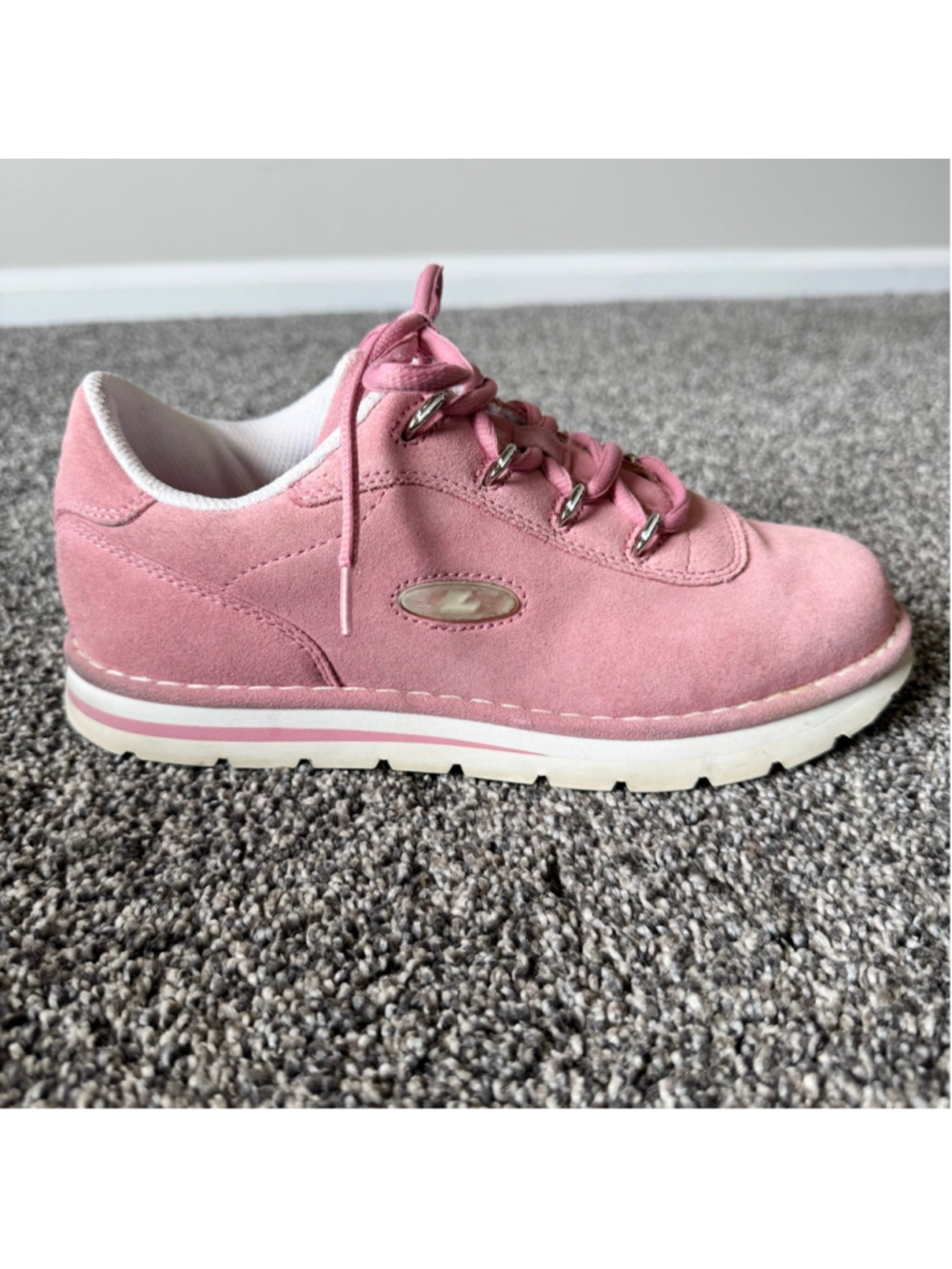 WOMEN'S LUGZ CHANGEOVER SNEAKERS IN PINK SUEDE SIZE 7